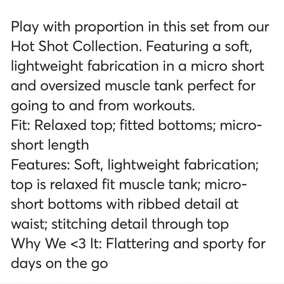 FREE PEOPLE MOVEMENT:”Hot Shot Micro Set”Electric Sunset Shorts/Tank Top NWT - Picture 5 of 8